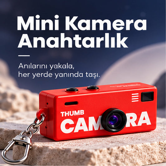 Astelya® Retro Mini Kamera Anahtarlık